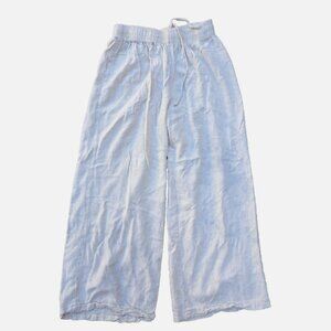 Women's Size 2 Princess Polly Linen Blend Pull on Pants Wide Leg Capri